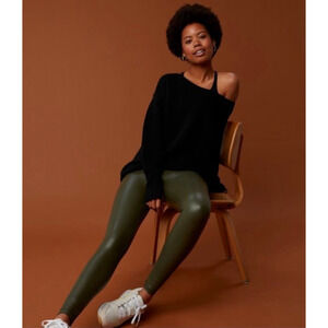 OFFLINE By Aerie Faux Leather Legging Brown Leggings Size S/P NWT